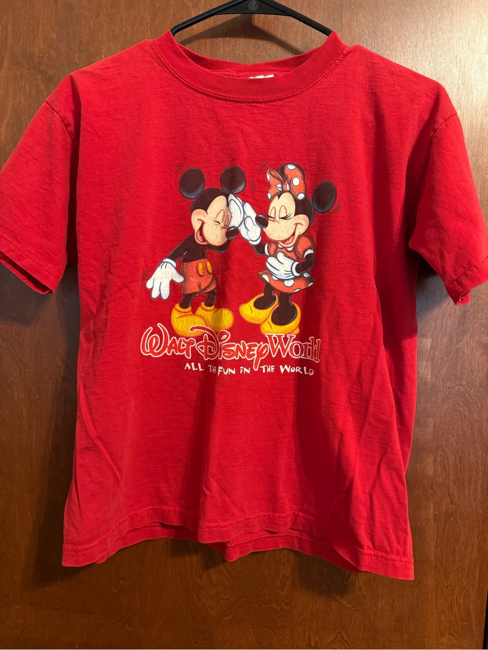 Walt Disney world Y2K vintage kids Mickey & Minnie Mouse tshirt 10/12